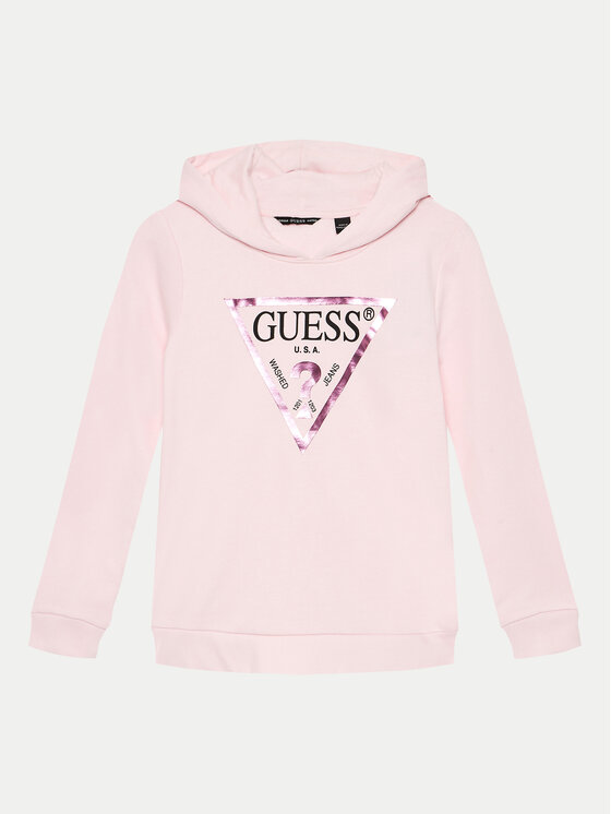 Guess Guess Pulóver J83Q14 KAUG0 Rózsaszín Regular Fit