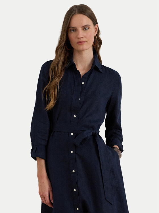 LAUREN RALPH LAUREN LAUREN RALPH LAUREN Marškinių tipo suknelė 200P13686002 Tamsiai mėlyna Regular Fit