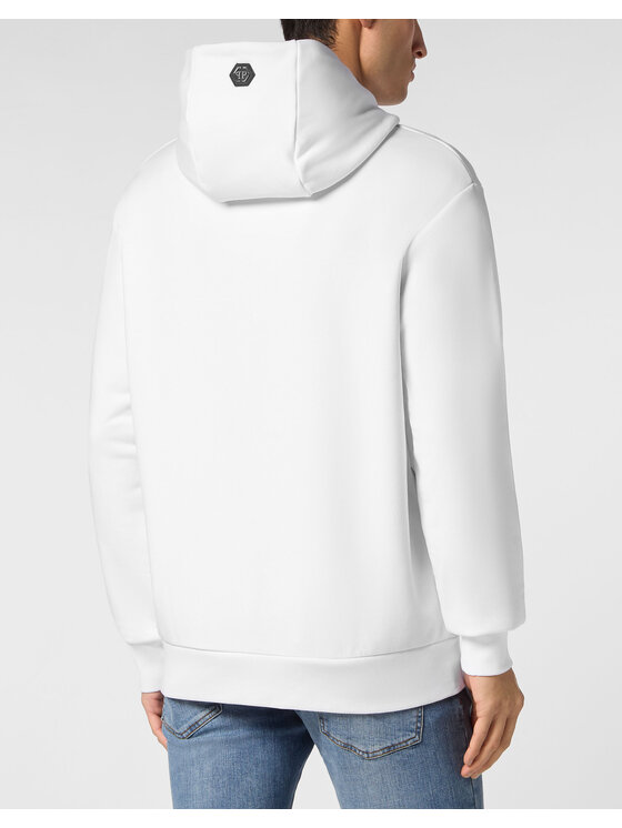 PHILIPP PLEIN PHILIPP PLEIN Mikina 19535 Biela Regular Fit