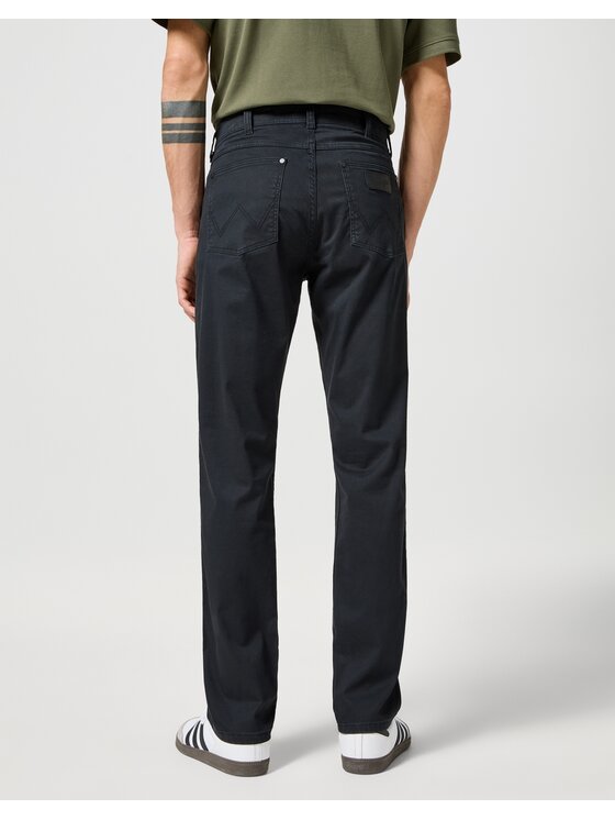Wrangler Wrangler Jeansy Greensboro Black Czarny Slim Fit