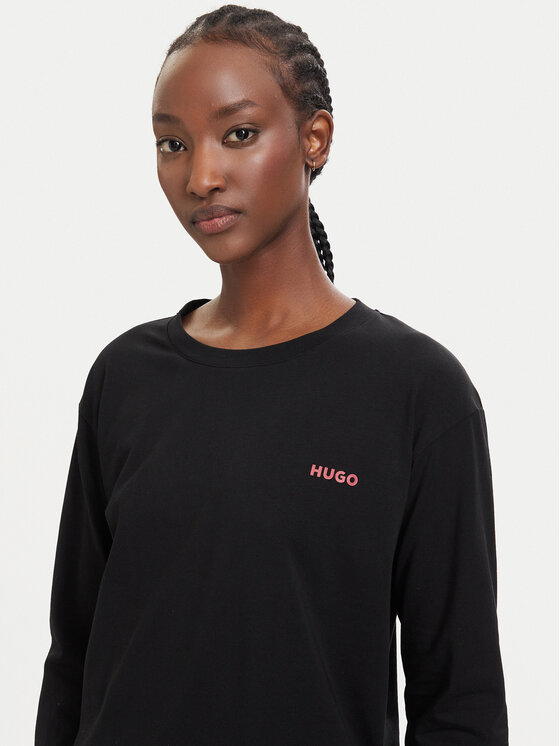 HUGO HUGO Pižamos palaidinė 50555632 Juoda Regular Fit