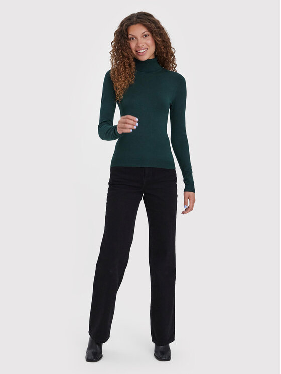 Vero Moda Vero Moda Rollkragenpullover Glory 10231630 Grün Slim Fit