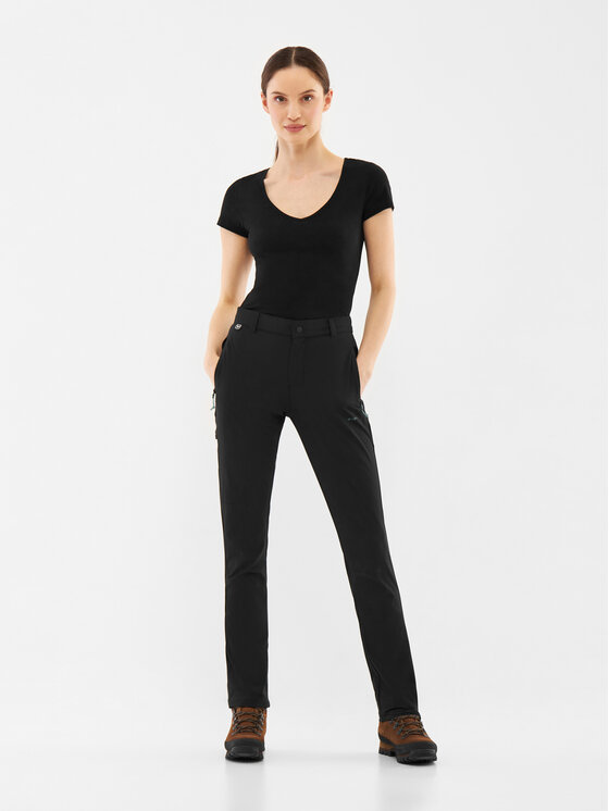 Viking Viking Spodnie materiałowe Rago Lady Czarny Regular Fit