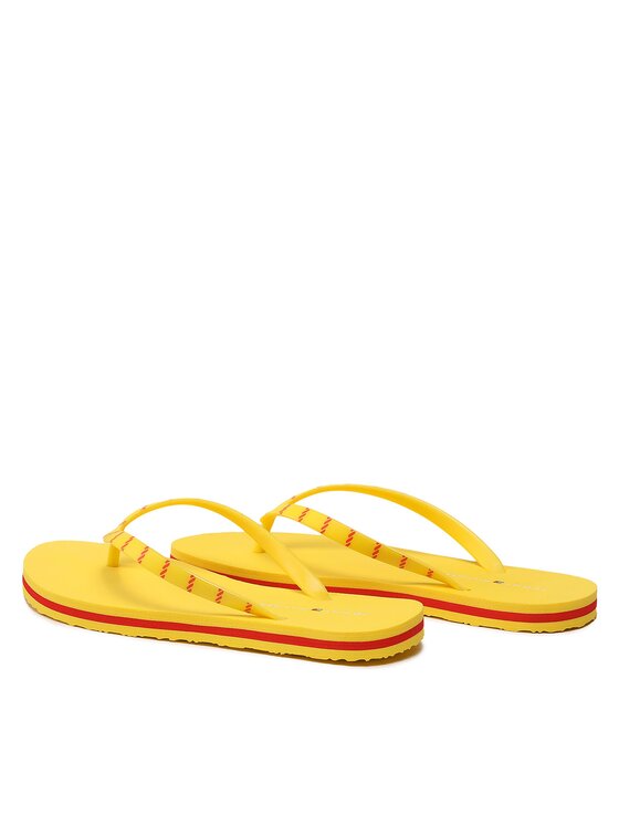Tommy Hilfiger Tommy Hilfiger Σαγιονάρες Essential Beach Sandal FW0FW07141 Κίτρινο