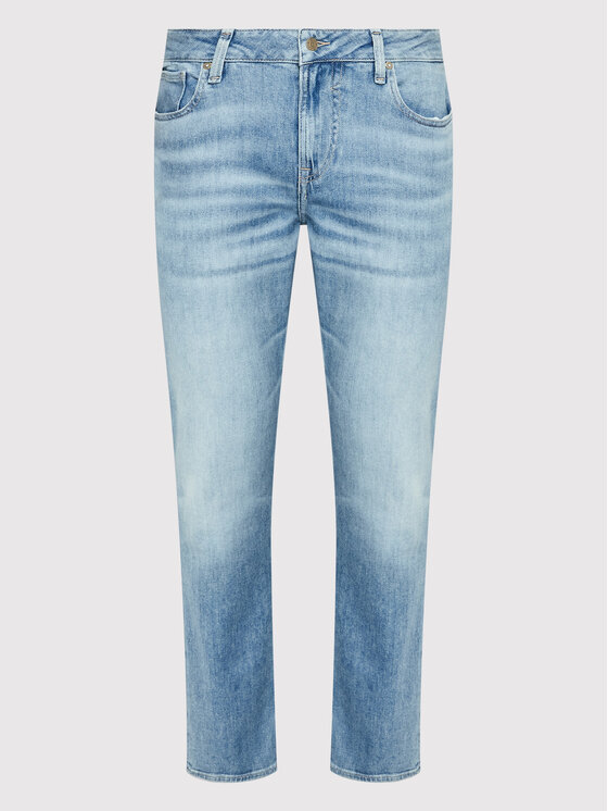 Guess Guess Jeans hlače Angeles M2YAN2 D4Q43 Modra Slim Fit