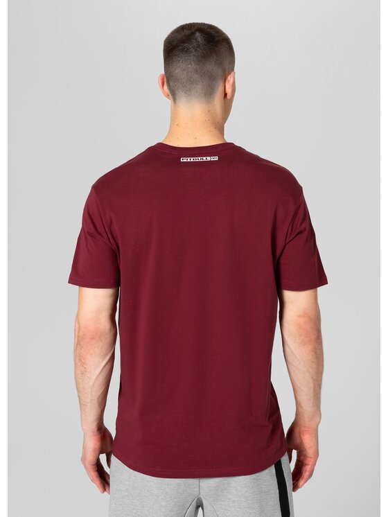 PITBULL PITBULL T-Shirt HILLTOP Bordowy Regular Fit
