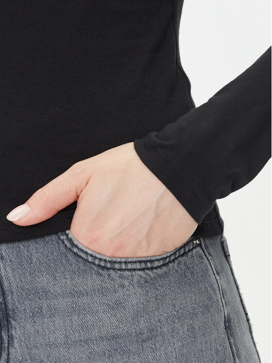 Gap Gap Majica 637795-00 Crna Regular Fit