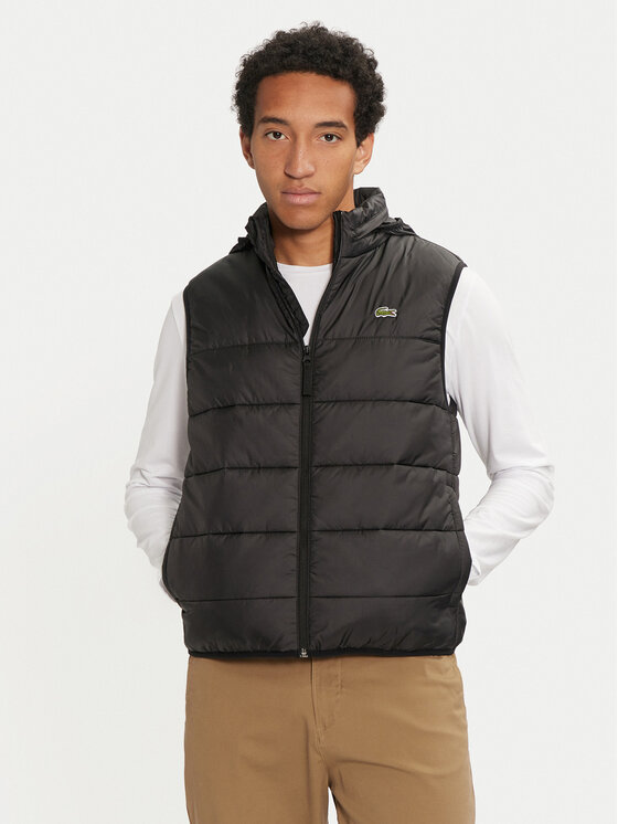 Lacoste Lacoste Vestă elegantă BH6761 Negru Regular Fit