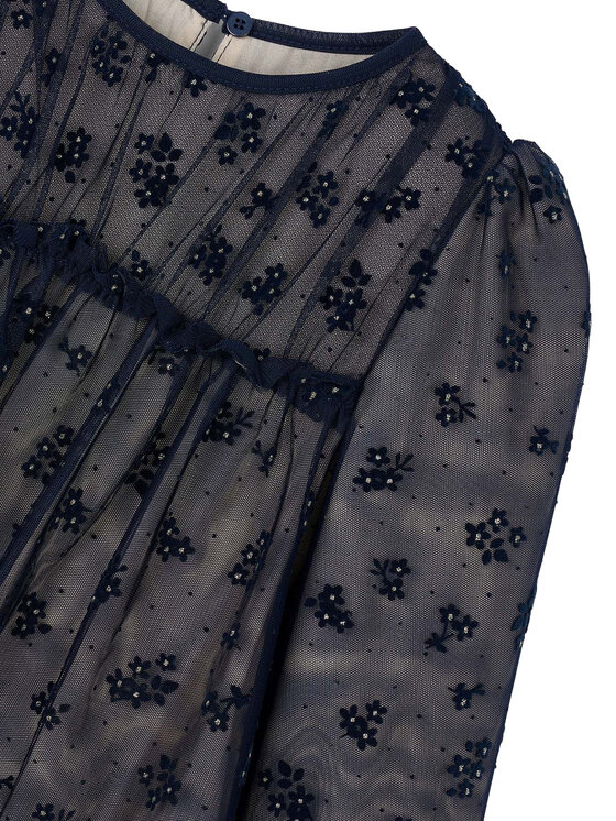 Mayoral Mayoral Elegantes Kleid 4919 Dunkelblau Regular Fit