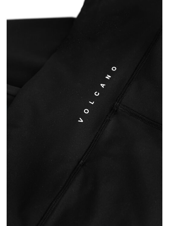 Volcano Volcano Legginsy N-MELGO Czarny Slim Fit