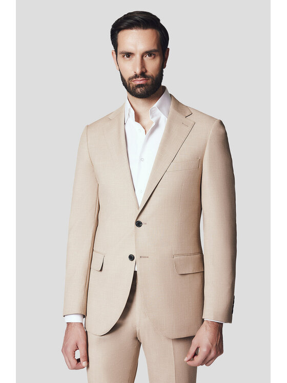 Lancerto Lancerto Garnitur Washington GA073125000002 Beżowy Slim Fit