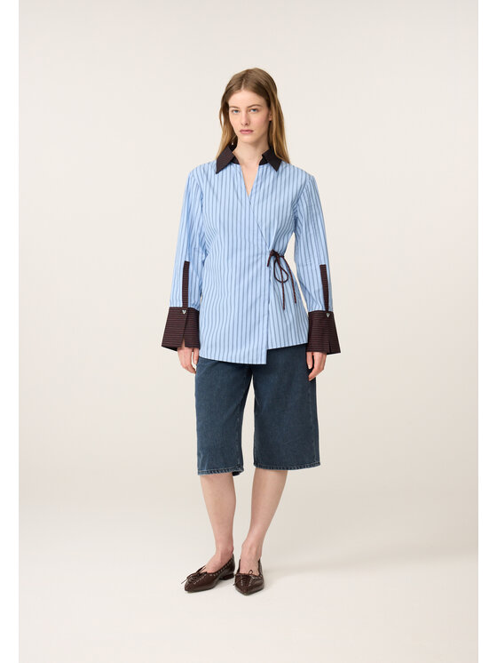 Fabienne Chapot Fabienne Chapot Bluzka 6945-1780-103 Niebieski jasny Regular Fit