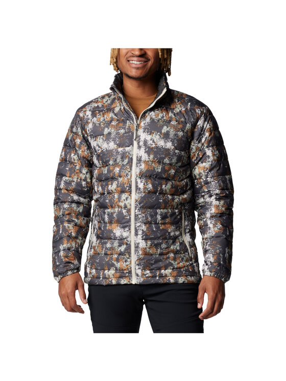 Columbia Columbia Giacca di transizione Columbia Powder Lite II Printed Jacket Grigio Regular Fit