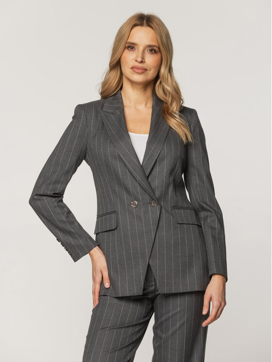 Willsoor Willsoor Marynarka 67928 Szary Regular Fit