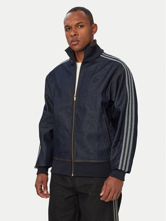 adidas Traper jakna Firebird Adicolor KS4971 Tamnoplava Loose Fit