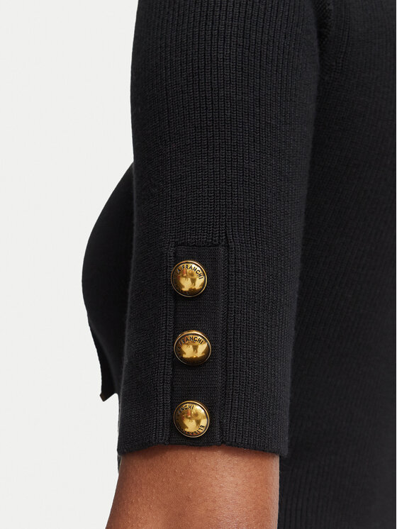 Elisabetta Franchi Elisabetta Franchi Cocktail obleka AM-04S-66E2-V450 Črna Slim Fit