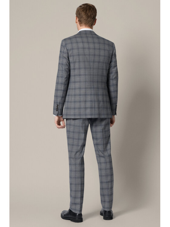 Lancerto Lancerto Garnitur Almagro GA073126000020 Szary Slim Fit