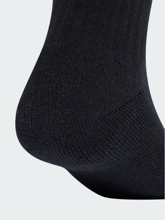 adidas adidas Skarpety długie Linear Crew Socks Cushioned Socks 6 Pair Pack Czarny