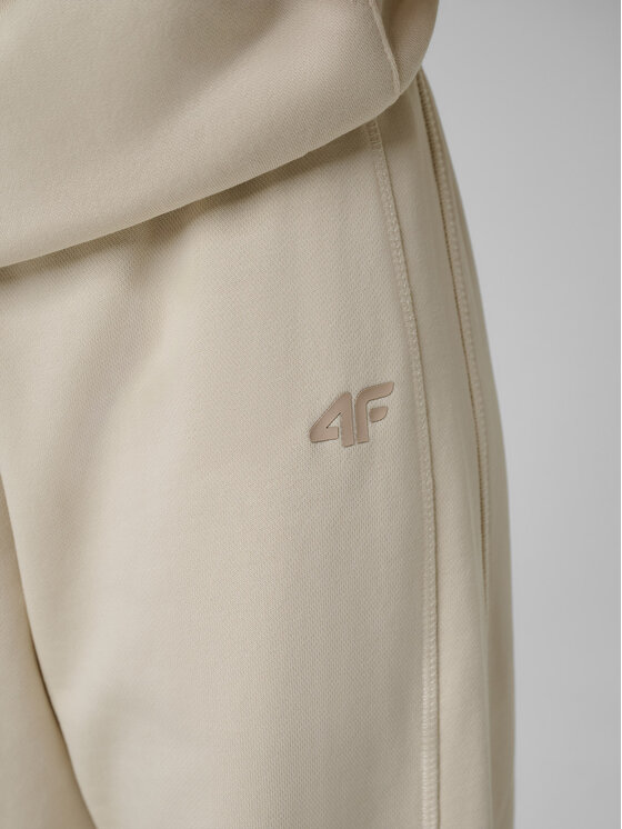 4F 4F Spodnie dresowe WILD WANDERLUST Beżowy Loose Fit