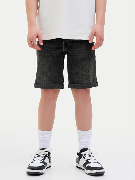 Jack&Jones Junior Jack&Jones Junior Джинсові шорти Rick 12269799 Чорний Regular Fit