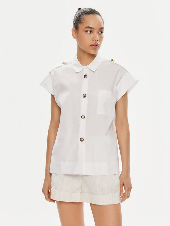 TWINSET TWINSET Ing 241TT2194 Fehér Loose Fit