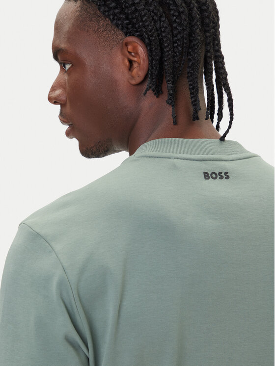 BOSS BOSS Tricou Iconic TL 50543905 Verde Relaxed Fit
