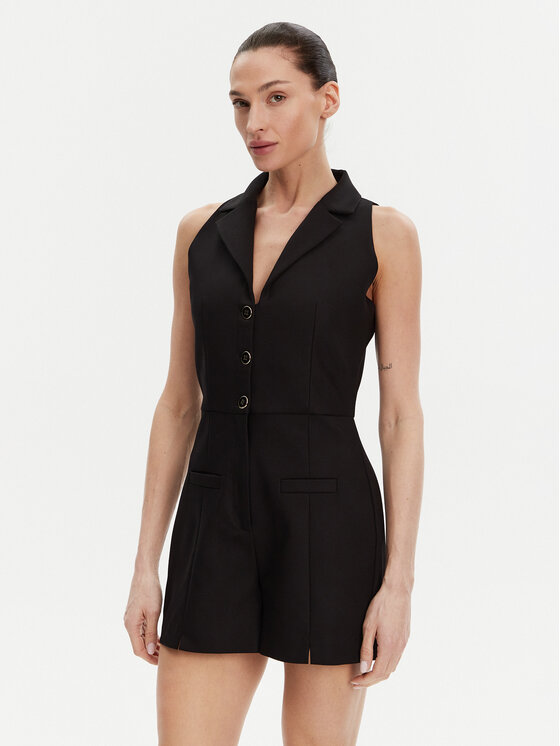 Morgan Morgan Salopetă 241-SHIWI.F Negru Regular Fit
