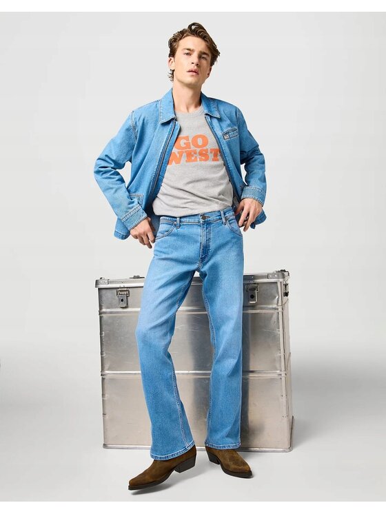Wrangler Wrangler Jeansy Horizon Niebieski Bootcut Fit