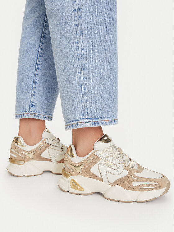 REPLAY REPLAY Sneakersy GWS9N .000.C000KT Kremowy