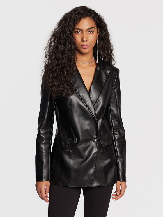 Guess Guess Sakko W3RN47 WF8P0 Schwarz Regular Fit