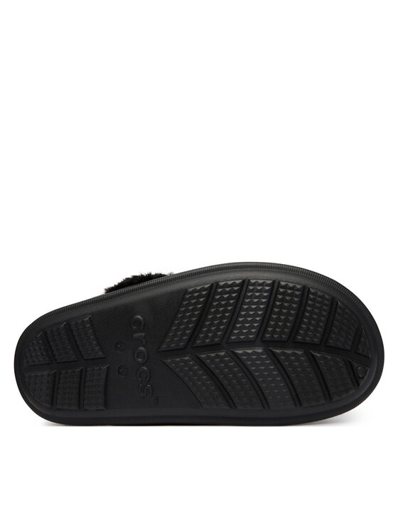 Crocs Crocs Papucs Classic Fuzz Scuff 212143 Fekete