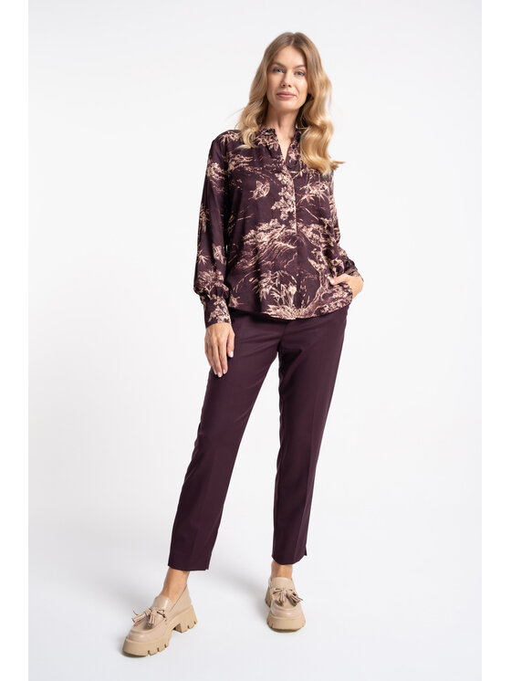 CLICK CLICK Πουκάμισο 10-6982 Μωβ Regular Fit