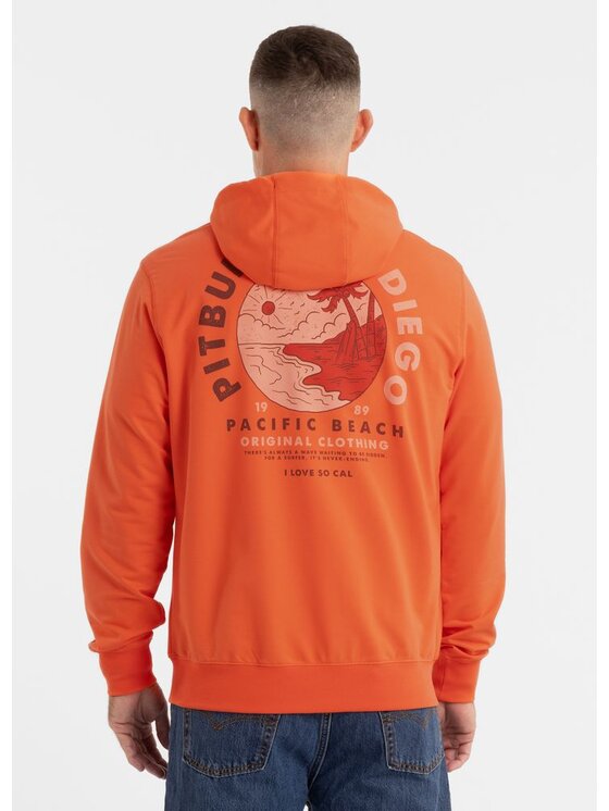 PITBULL PITBULL Bluza PLANET SURF Pomarańczowy Regular Fit