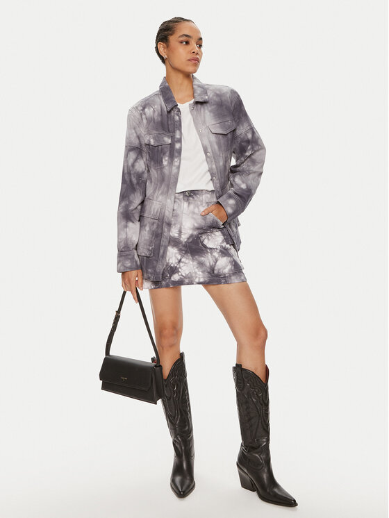 Gestuz Gestuz Spódnica jeansowa Kala 10909057 Szary Regular Fit