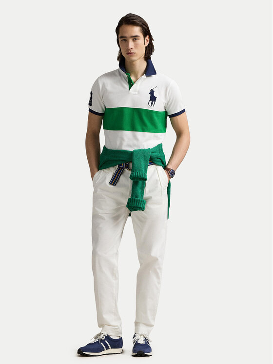 Polo Ralph Lauren Polo Ralph Lauren Polo 710969619001 Biały Custom Slim Fit