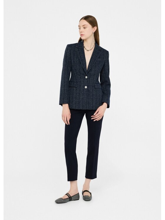 Liu Jo Liu Jo Pantaloni di tessuto CF5430T054A94028 Celeste Regular Fit