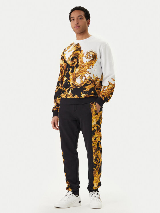 Versace Jeans Couture Versace Jeans Couture Teplákové nohavice 80GAA3C0 FS196 Čierna Regular Fit