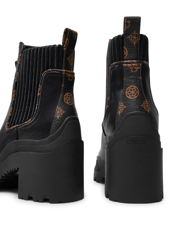 Guess Guess Botine Yvetten FLFYTT ELE10 Negru