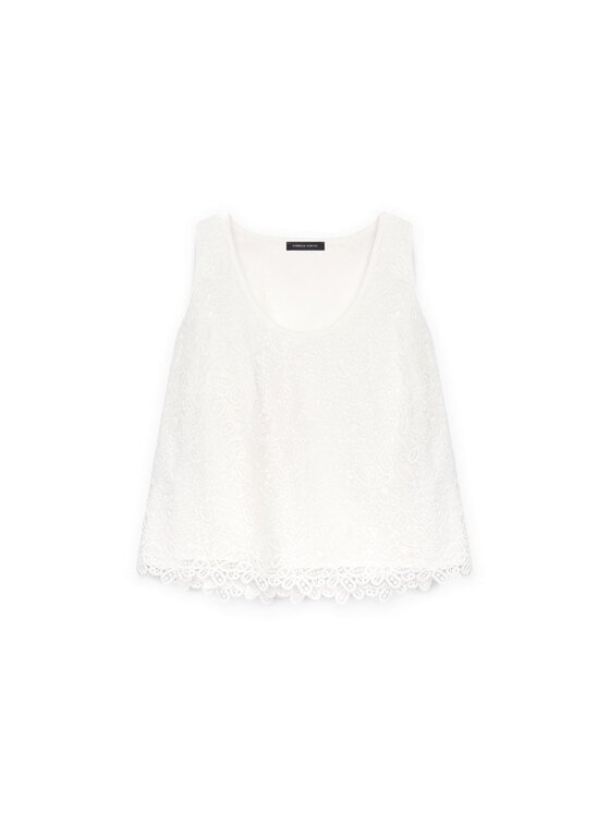 Fiorella Rubino Fiorella Rubino Top D240T000242N011 Bianco A-Line Fit