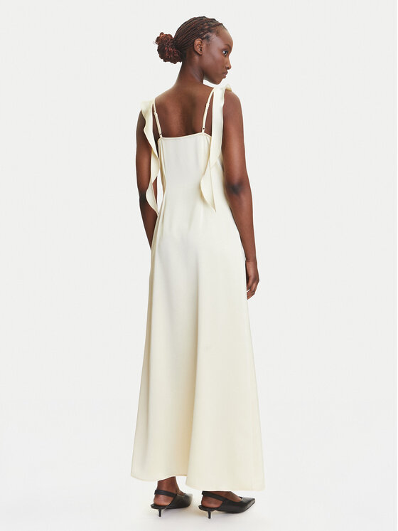 Vero Moda Vero Moda Sukienka koktajlowa Eloisa 10340914 Beżowy Slim Fit
