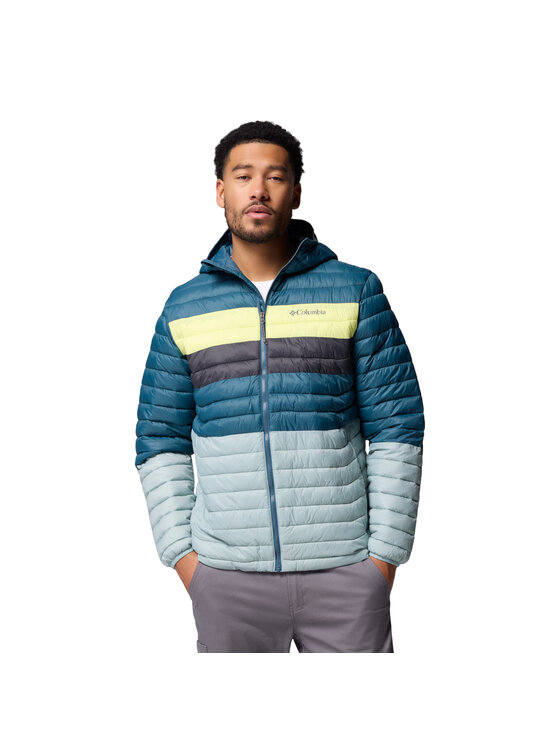 Columbia Columbia Giacca di transizione Columbia Powder Pass Hooded Jacket Blu Regular Fit