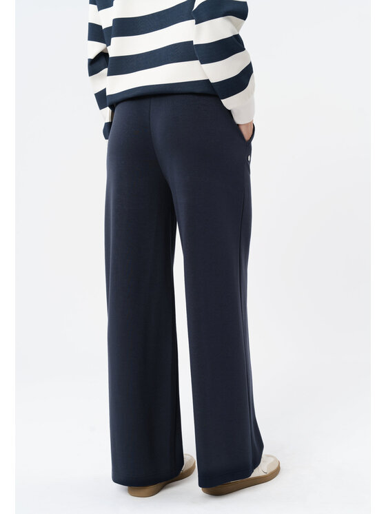 Volcano Volcano Spodnie dresowe N-ERLA Granatowy Comfort Fit