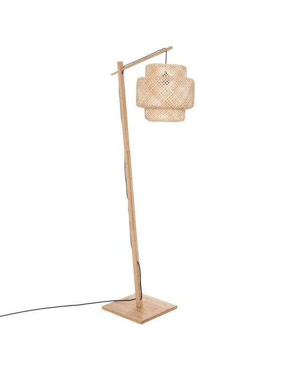 MIAhome MIAhome Lampa podłogowa bambusowa Natur Beżowy