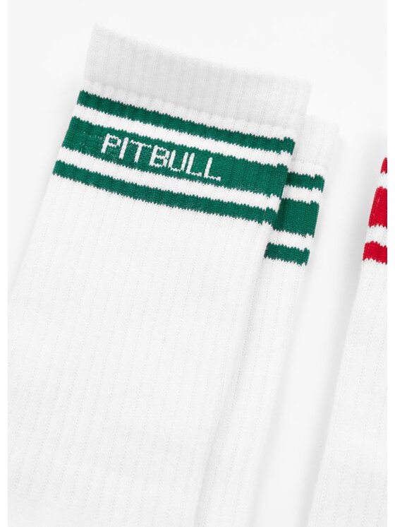 PITBULL PITBULL Skarpety wysokie unisex Skarpety High Crew HILLTOP cienkie 3-pak 35-38 Biały