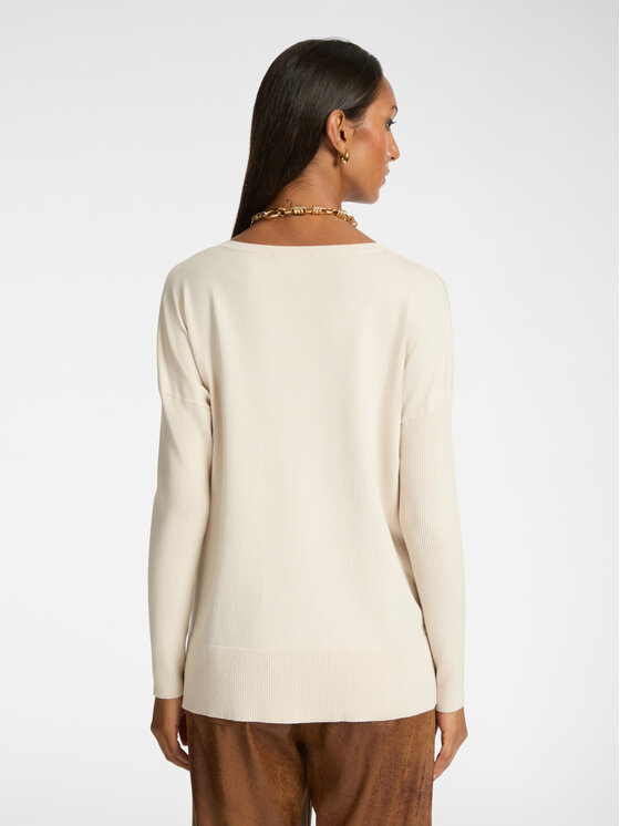 Elena Mirò Elena Mirò Cardigan M441Z000569N002 Bianco Regular Fit
