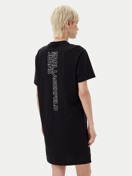 KARL LAGERFELD KARL LAGERFELD Haljina za svaki dan A2W13036 Crna Regular Fit