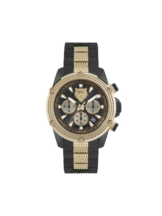 Plein Sport Plein Sport Pulkstenis Hurricane PSDBA0523 Melns