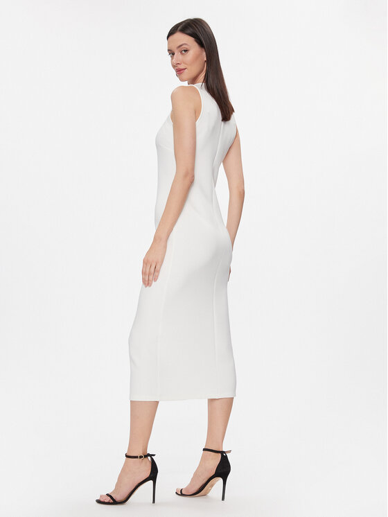 Max Mara Leisure Max Mara Leisure Sukienka codzienna Baccano 2416621027 Biały Regular Fit