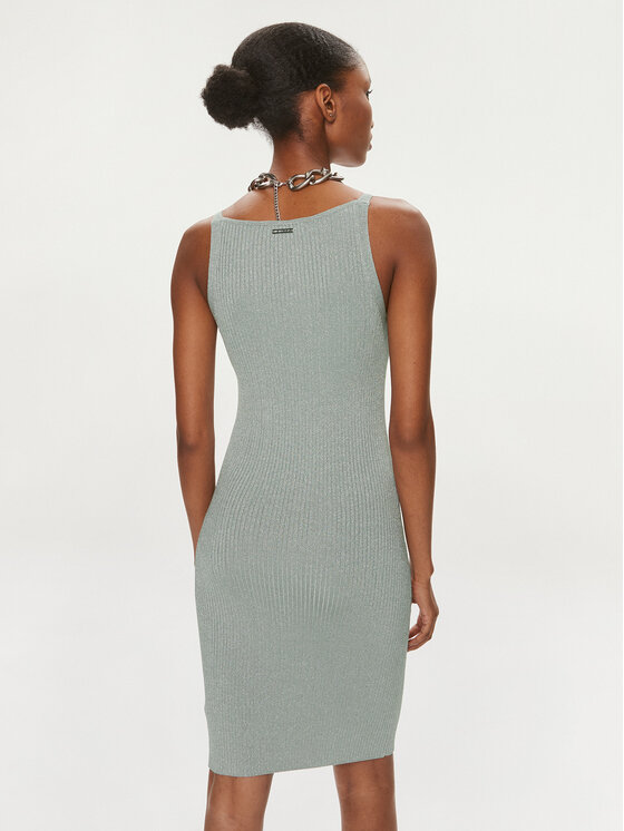 MICHAEL Michael Kors MICHAEL Michael Kors Rochie tricotată MS482DMAFB Argintiu Slim Fit