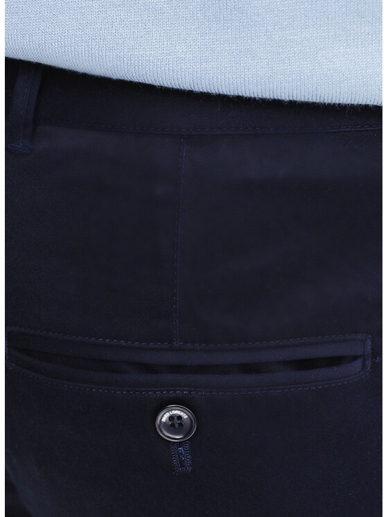 Pako Lorente Pako Lorente Spodnie materiałowe P25SB-WX-001 Granatowy Classic Fit
